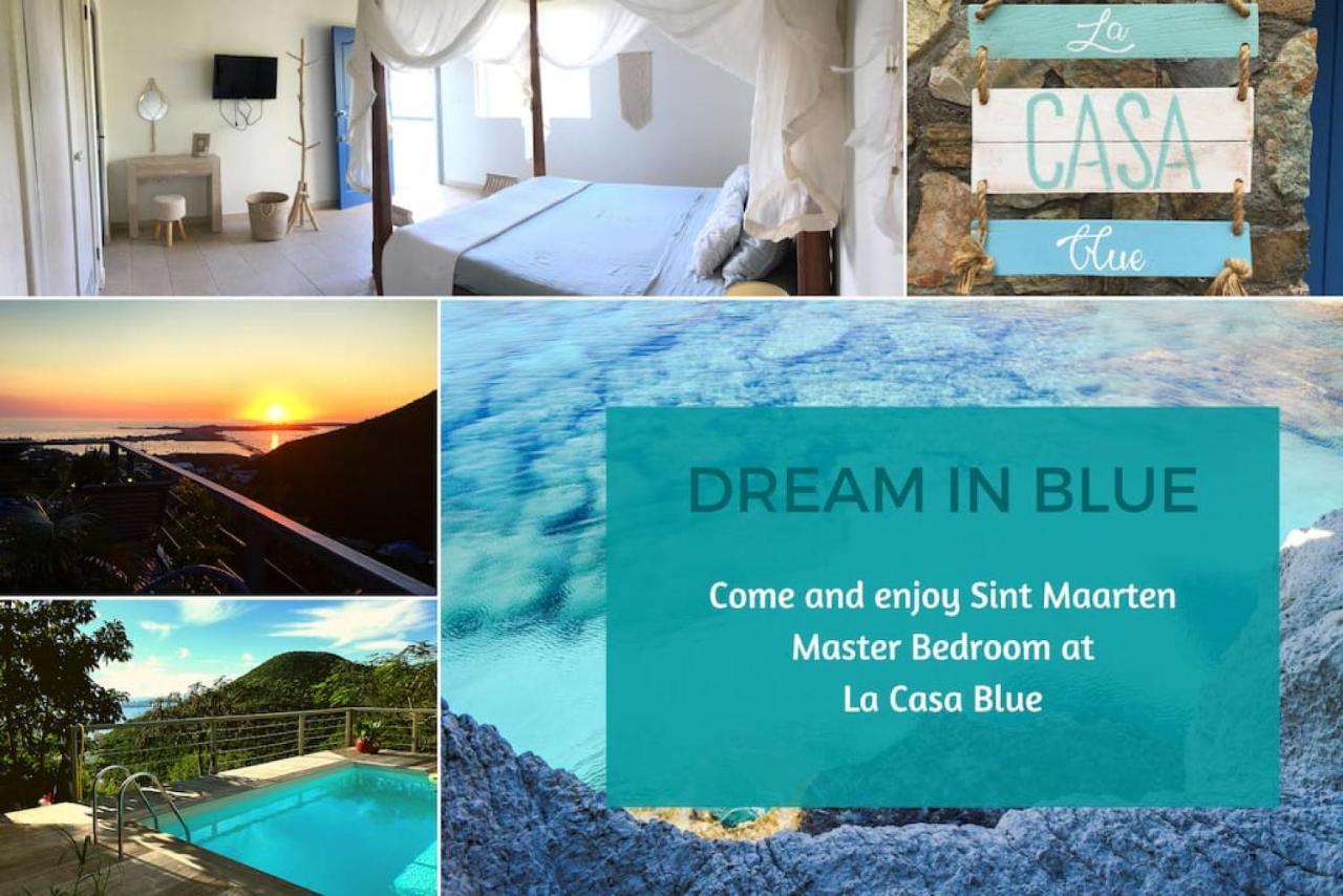 Aquamarine, Private Room In Villa Casa Blue Pool Sea View Koolbaai Exterior photo